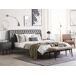 Beliani Cama Piel sintética ESSONNE 228x219 Beliani Cama Piel sintética ESSONNE 228x219 Gris