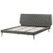 Beliani Cama Piel sintética ESSONNE 228x219 Beliani Cama Piel sintética ESSONNE 228x219 Gris