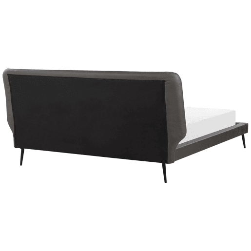 Cama Pele sintética ESSONNE 180 x 200 cm Cinzento