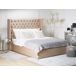 Beliani Cama con almacenaje Terciopelo LUBBON 190x217 Beliani Cama con almacenaje Terciopelo LUBBON 190x217 Beige
