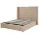 Beliani Cama con almacenaje Terciopelo LUBBON 190x217 Beliani Cama con almacenaje Terciopelo LUBBON 190x217 Beige