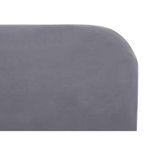 Cama Veludo FLAYAT 180 x 200 cm Cinzento