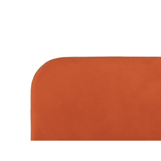 Cama Veludo FLAYAT 160 x 200 cm Laranja