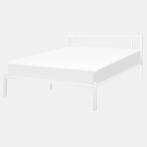 Cama Metal CUSSET 160 x 200 cm Branco