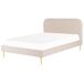 Beliani Cama Terciopelo FLAYAT 193x215 Beliani Cama Terciopelo FLAYAT 193x215 Azul Marino