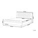 Beliani Cama Terciopelo AVALLON 152x233 Beliani Cama Terciopelo AVALLON 152x233 Gris Claro