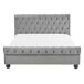 Beliani Cama Terciopelo AVALLON 152x233 Beliani Cama Terciopelo AVALLON 152x233 Gris Claro