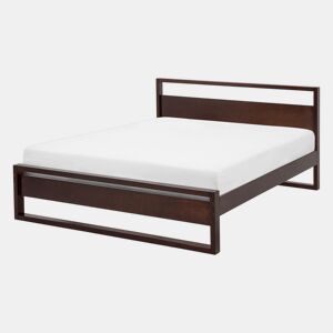 Cama Pinho GIULIA 140 x 200 cm Castanho escuro