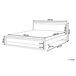 Beliani Cama Madera de pino GIULIA 145x213 Beliani Cama Madera de pino GIULIA 145x213 Marrón
