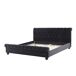Beliani Cama Terciopelo AVALLON 192x233 Beliani Cama Terciopelo AVALLON 192x233 Azul Marino