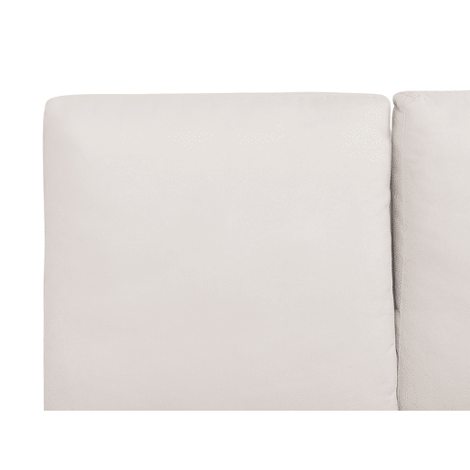 Cama Chenille MELLE 180 x 200 cm Creme claro