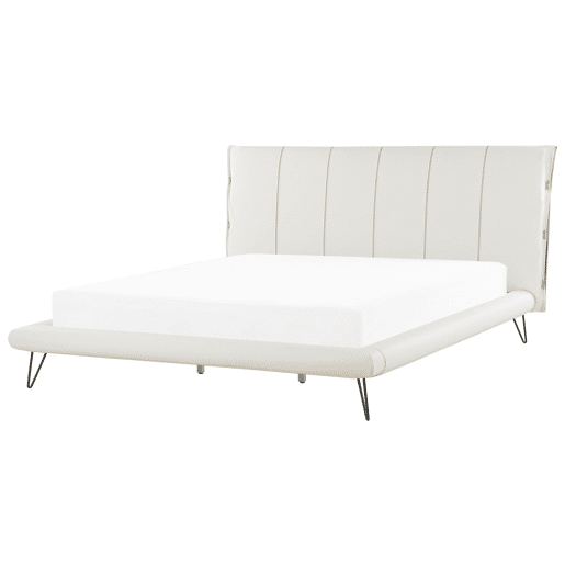 Cama Pele sintética BETIN 180 x 200 cm Creme