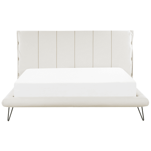 Cama Pele sintética BETIN 180 x 200 cm Creme