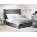 Beliani Cama con almacenaje Terciopelo LUBBON 210x217 Beliani Cama con almacenaje Terciopelo LUBBON 210x217 Gris