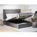Beliani Cama con almacenaje Terciopelo LUBBON 210x217 Beliani Cama con almacenaje Terciopelo LUBBON 210x217 Gris