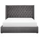 Beliani Cama con almacenaje Terciopelo LUBBON 210x217 Beliani Cama con almacenaje Terciopelo LUBBON 210x217 Gris