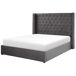 Beliani Cama con almacenaje Terciopelo LUBBON 210x217 Beliani Cama con almacenaje Terciopelo LUBBON 210x217 Gris