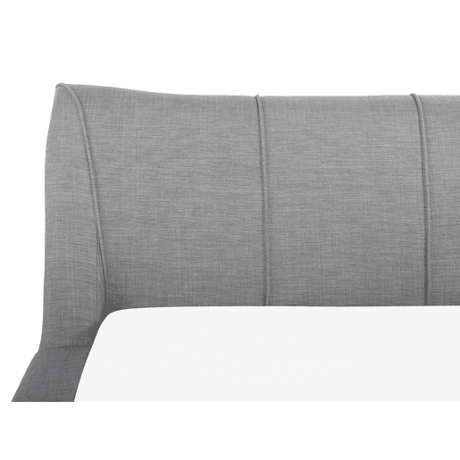 Cama Tecido NANTES 180 x 200 cm Cinzento claro