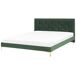 Beliani Cama Terciopelo LIMOUX 187x213 Beliani Cama Terciopelo LIMOUX 187x213 Azul Marino