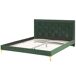 Beliani Cama Terciopelo LIMOUX 187x213 Beliani Cama Terciopelo LIMOUX 187x213 Azul Marino