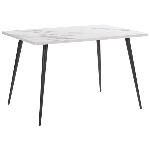 Mesa de jantar SANTIAGO Branco 120 cm 80 cm