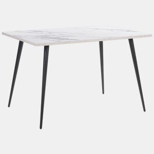 Mesa de jantar SANTIAGO Branco 120 cm 80 cm
