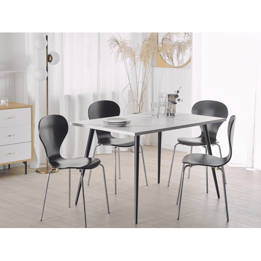 Mesa de jantar SANTIAGO Branco 120 cm 80 cm