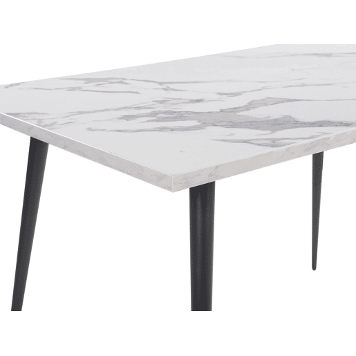 Mesa de jantar SANTIAGO Branco 120 cm 80 cm