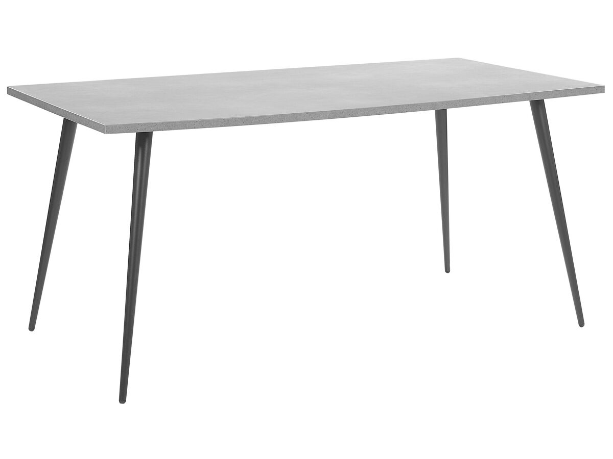 Beliani Mesa de comedor SANTIAGO 80x160 Gris Claro