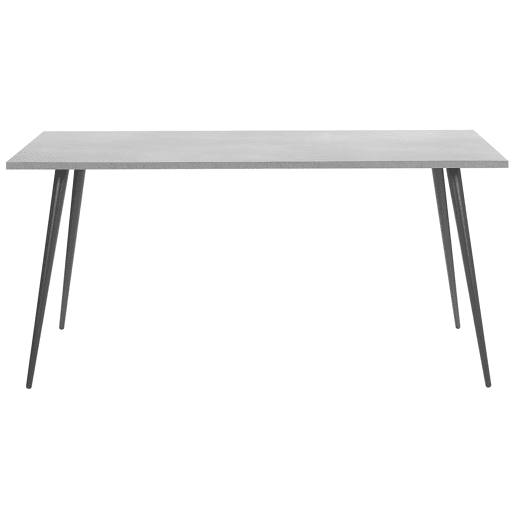 Mesa de jantar SANTIAGO Efeito de betão cinzento 160 cm 80 cm