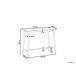 Beliani Mesa de bar CHAVES 50x110 Beliani Mesa de bar CHAVES 50x110 Blanco