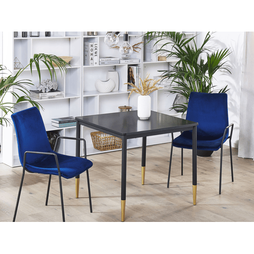 Mesa de jantar SHALFORD Preto 80 cm 80 cm