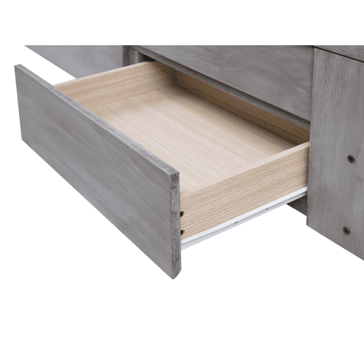 Cama com gavetas de arrumação Madeira CAHORS 90 x 200 cm Cinzento
