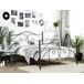 Beliani Cama Acero DINARD 147x208 Beliani Cama Acero DINARD 147x208 Negro