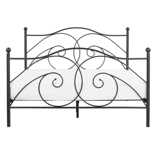 Cama Metal DINARD 140 x 200 cm Preto