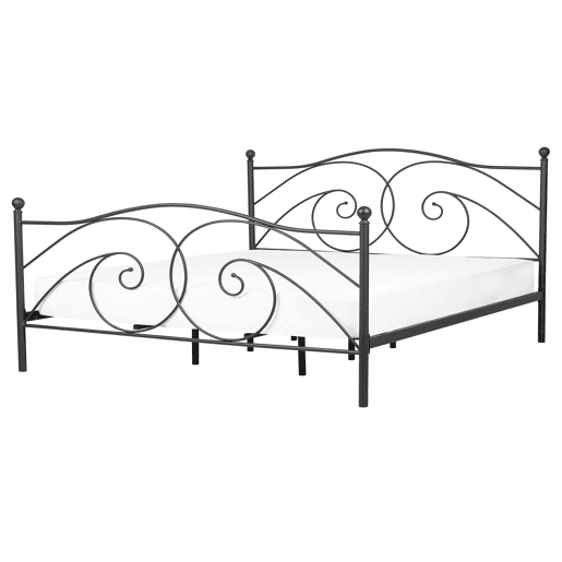 Cama Metal DINARD 160 x 200 cm Preto