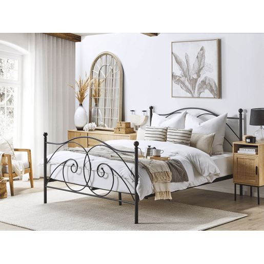Cama Metal DINARD 160 x 200 cm Preto