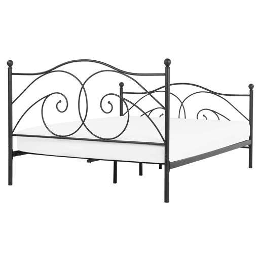 Cama Metal DINARD 160 x 200 cm Preto