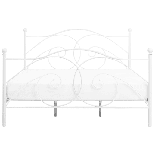 Cama Metal DINARD 180 x 200 cm Branco