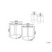 Beliani Conjunto de 2 mesas auxiliares TWINS 40x40 Beliani Conjunto de 2 mesas auxiliares TWINS 40x40 Negro