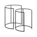 Beliani Conjunto de 2 mesas auxiliares TWINS 40x40 Beliani Conjunto de 2 mesas auxiliares TWINS 40x40 Negro