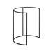 Beliani Conjunto de 2 mesas auxiliares TWINS 40x40 Beliani Conjunto de 2 mesas auxiliares TWINS 40x40 Negro