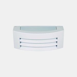 candeeiro de parede exterior em alumínio branco da série misissipi 29cm
