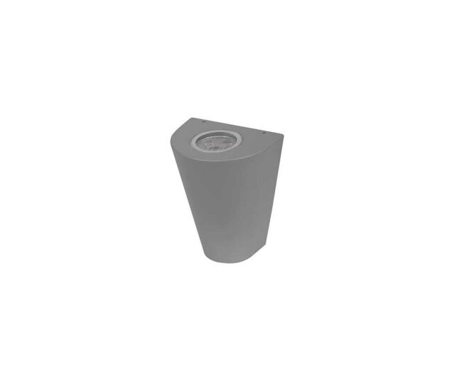 Aplique de exterior metal color gris serie ganges cm