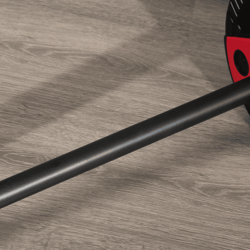 SPORTNOW Conjunto de Barra de Pesos com Discos Conjunto de Musculação com Discos 1,25kg 2,5kg e 5kg para Treinamento em Casa Ginásio 140x17x17cm Preto e Vermelho
