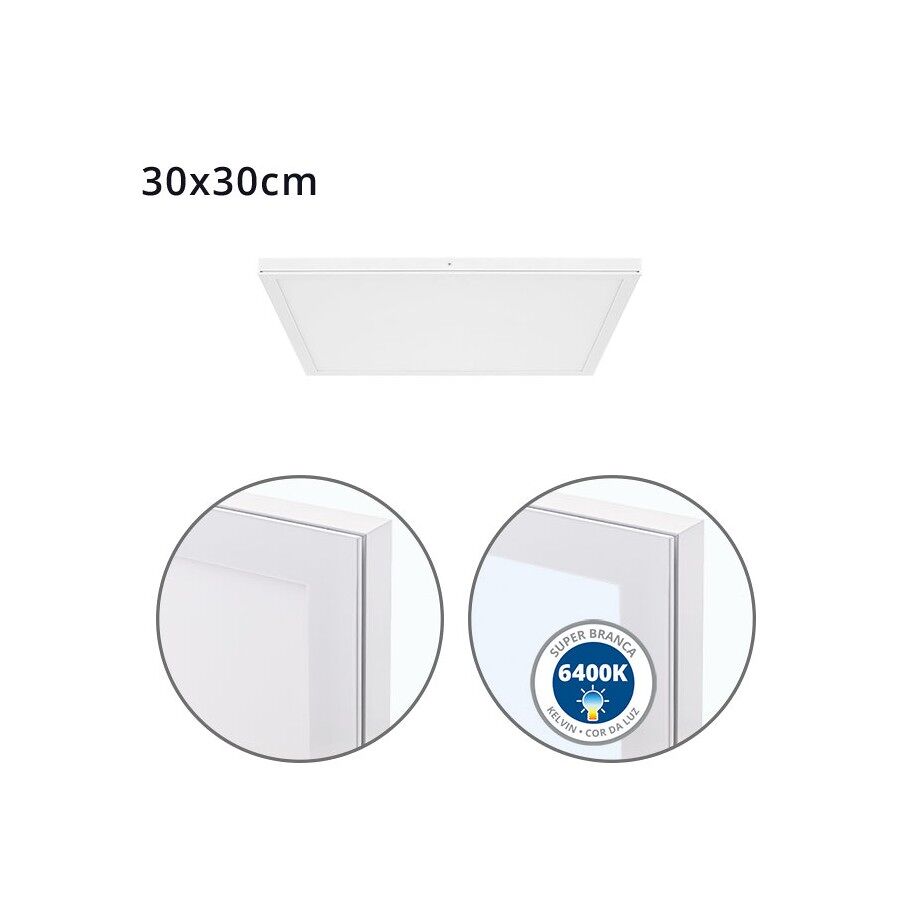 Panel Led Cuadrado Aluminio Serie Voltaire
