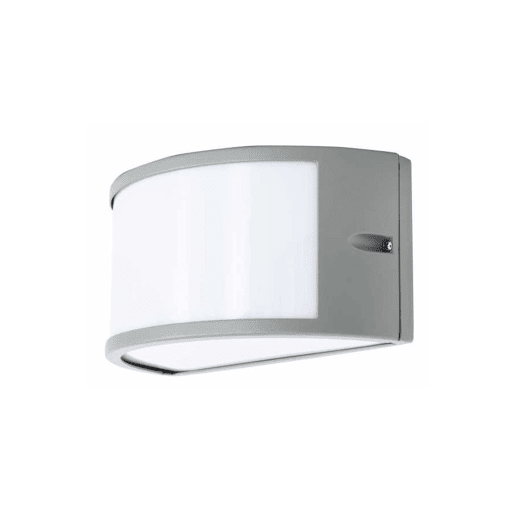 candeeiro de parede exterior alumínio cinzento série tua 25cm