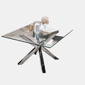 Mesa de centro STARLIGHT Vidro de segurança (temperado) Prateado