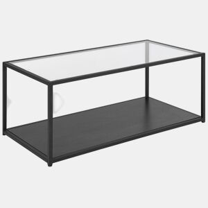 Mesa de centro MEDORA Vidro Preto