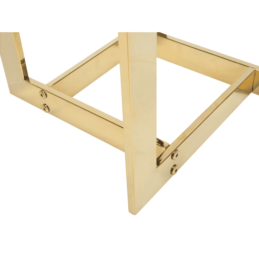 Mesa de apoio CRYSTAL Vidro de segurança (temperado) Dourado